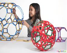Τυπικό Σετ Αρχιμήδειων Στερεών Πλαισίων Polydron 160 τεμάχια  Πλαστικά Παιχνίδια Κατασκευών - Οικοδομικό Υλικό