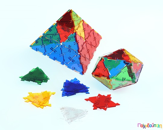 Κρυστάλλινο Βασικό Σετ Polydron 164 τεμάχια