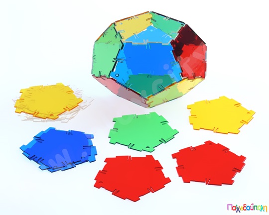 Κρυστάλλινο Βασικό Σετ Polydron 164 τεμάχια