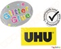 UHU Glitter Glue ασημί 185 γρ.