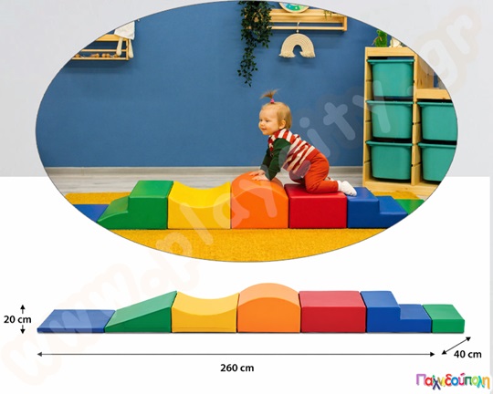 Σετ "Soft Play Little Crawler" πολύχρωμο