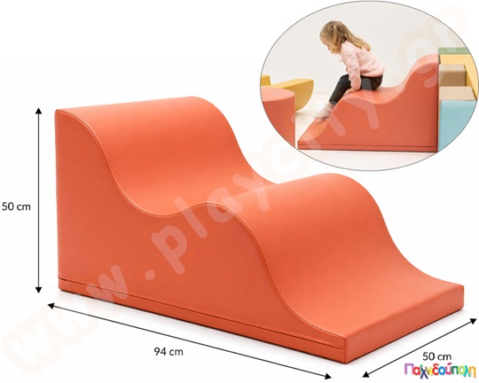 Κυματιστή Διαδρομή "Soft Play" salmon ροζ
