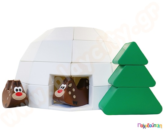 Σπιτάκι iglu soft play, λευκό