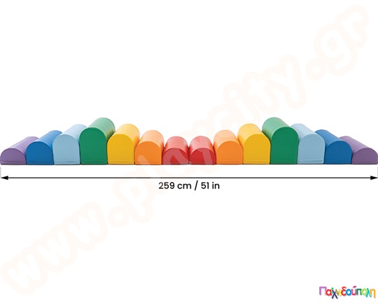 Σετ "Soft Play Motion" πολύχρωμο 14 τμχ.
