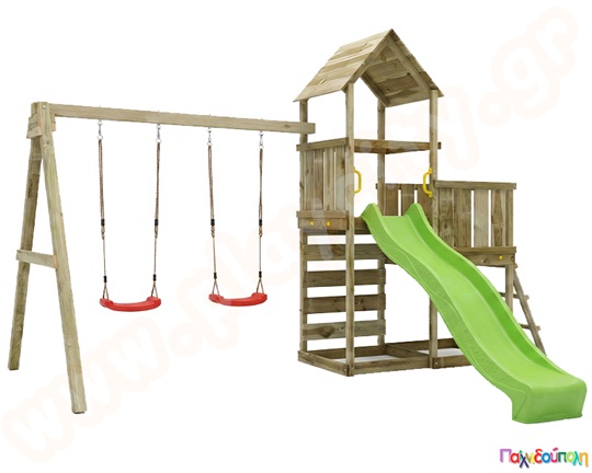 Ξύλινη σύστημα παιδικής χαράς MaxPlay 3.2