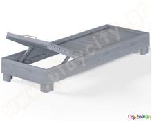 Ξαπλώστρα γκρι 207x72x27 εκ.  Εξοπλισμός Ho.Re.Ca.