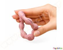 Μασητικό Οδοντοφυΐας Σιλικόνης Babyono Ring Beige  Βρεφικά Παιχνίδια