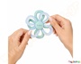 Μασητικό Οδοντοφυΐας Σιλικόνης Babyono Flower Blue